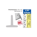 USA Grazing Systems Timeless 1.75 inch rigid PVC T-post dimensions and installation depth chart for electric fencing