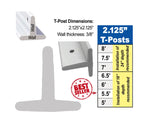Timeless Rigid PVC T-Post 2.125"