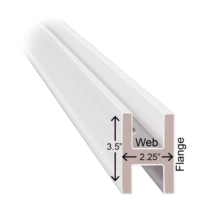 Timeless Rigid PVC H-Post 3.25"