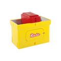 USA Grazing Systems Ritchie Omni 5 insulated automatic livestock waterer with a yellow base and red cover