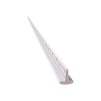 USA Grazing Systems Timeless 1.75-inch rigid white PVC T-post for permanent electric livestock fencing