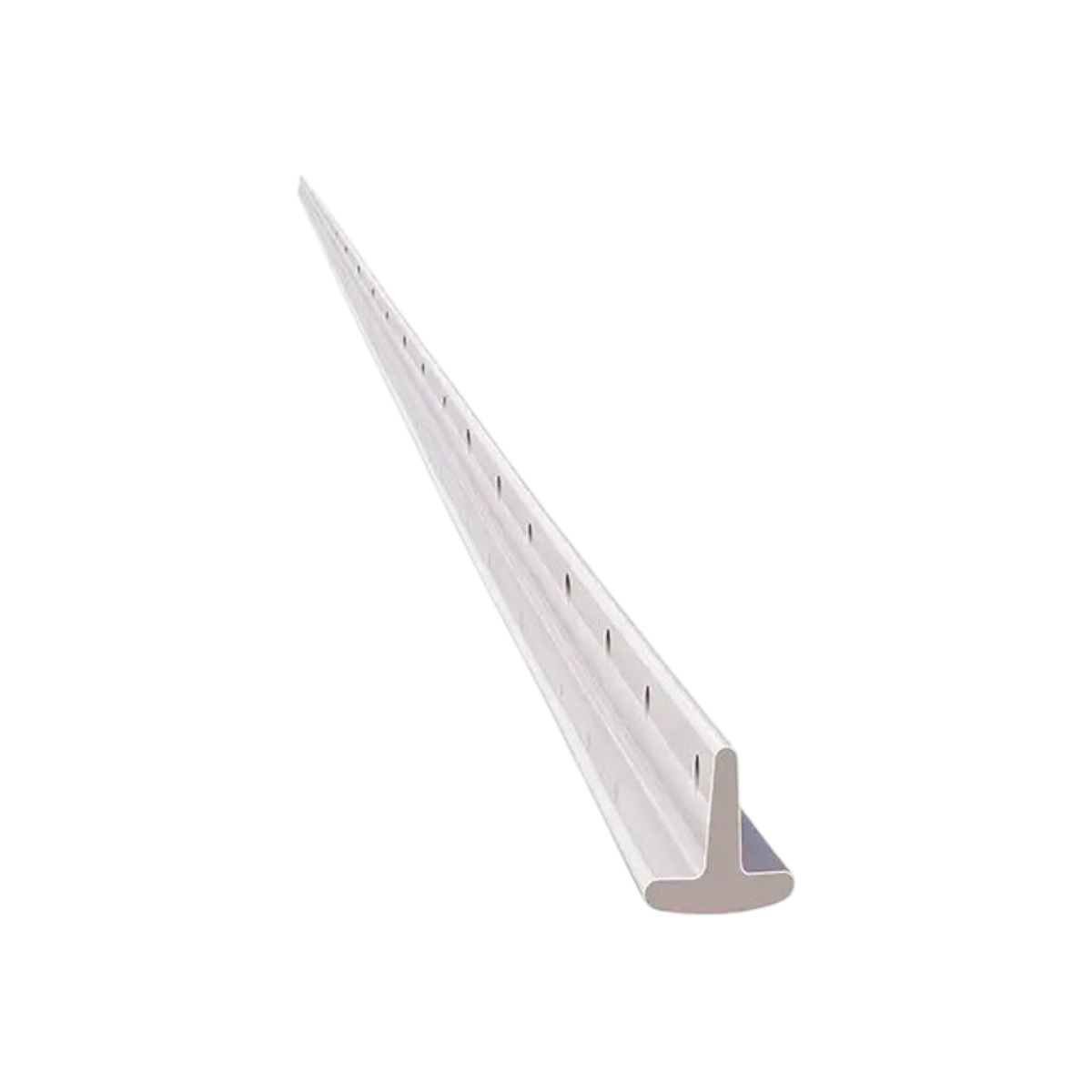 USA Grazing Systems Timeless 1.75-inch rigid white PVC T-post for permanent electric livestock fencing