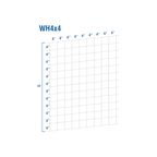USA Grazing Systems 12.5 gauge high-tensile woven wire fence diagram showing 48-inch height and 4-inch stay spacing.