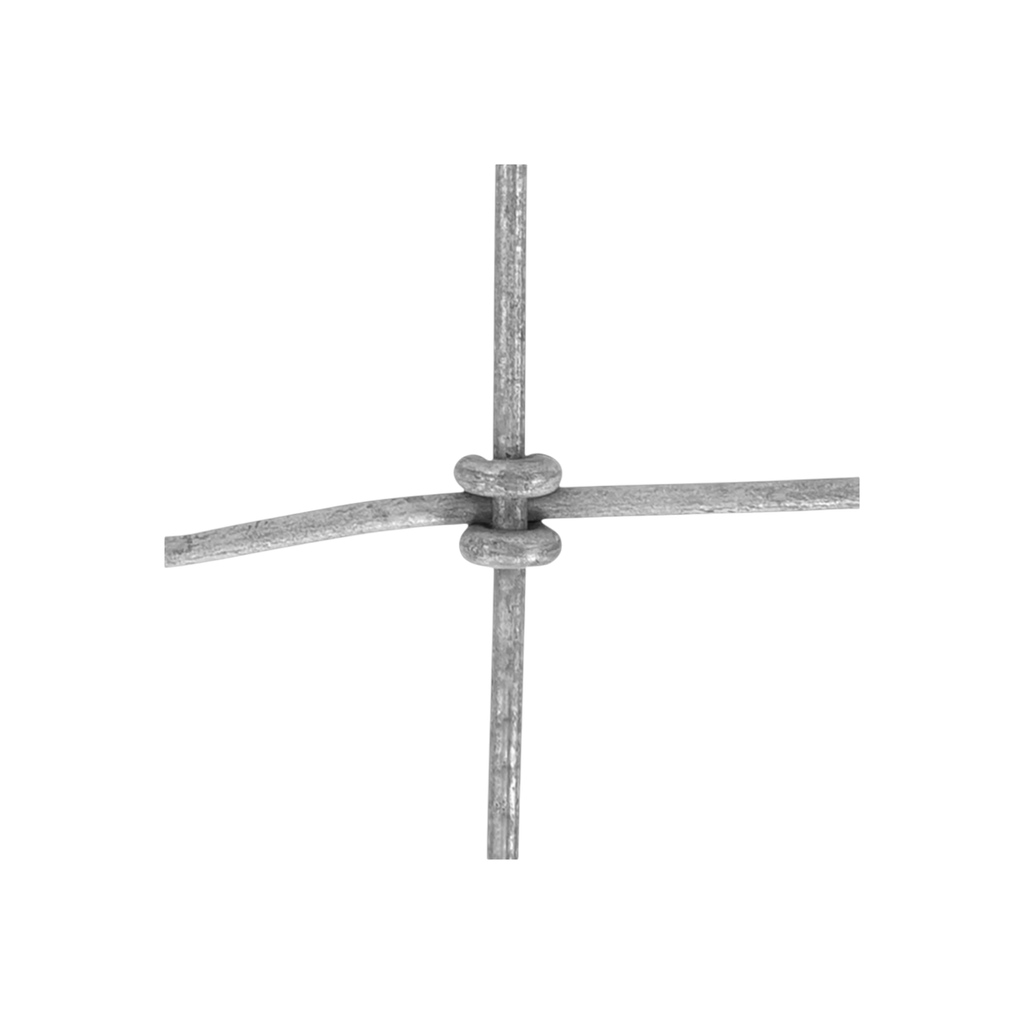 USA Grazing Systems 12.5 gauge high-tensile woven wire fence featuring a durable Fast-Lock S-Knot design.