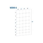 USA Grazing Systems 12.5 gauge high-tensile woven wire fence diagram showing 9/49/6 S-Knot configuration and spacing.