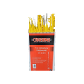 USA Grazing Systems O'Brien's Tredaline yellow electric fence posts in a bulk display box of 50 units