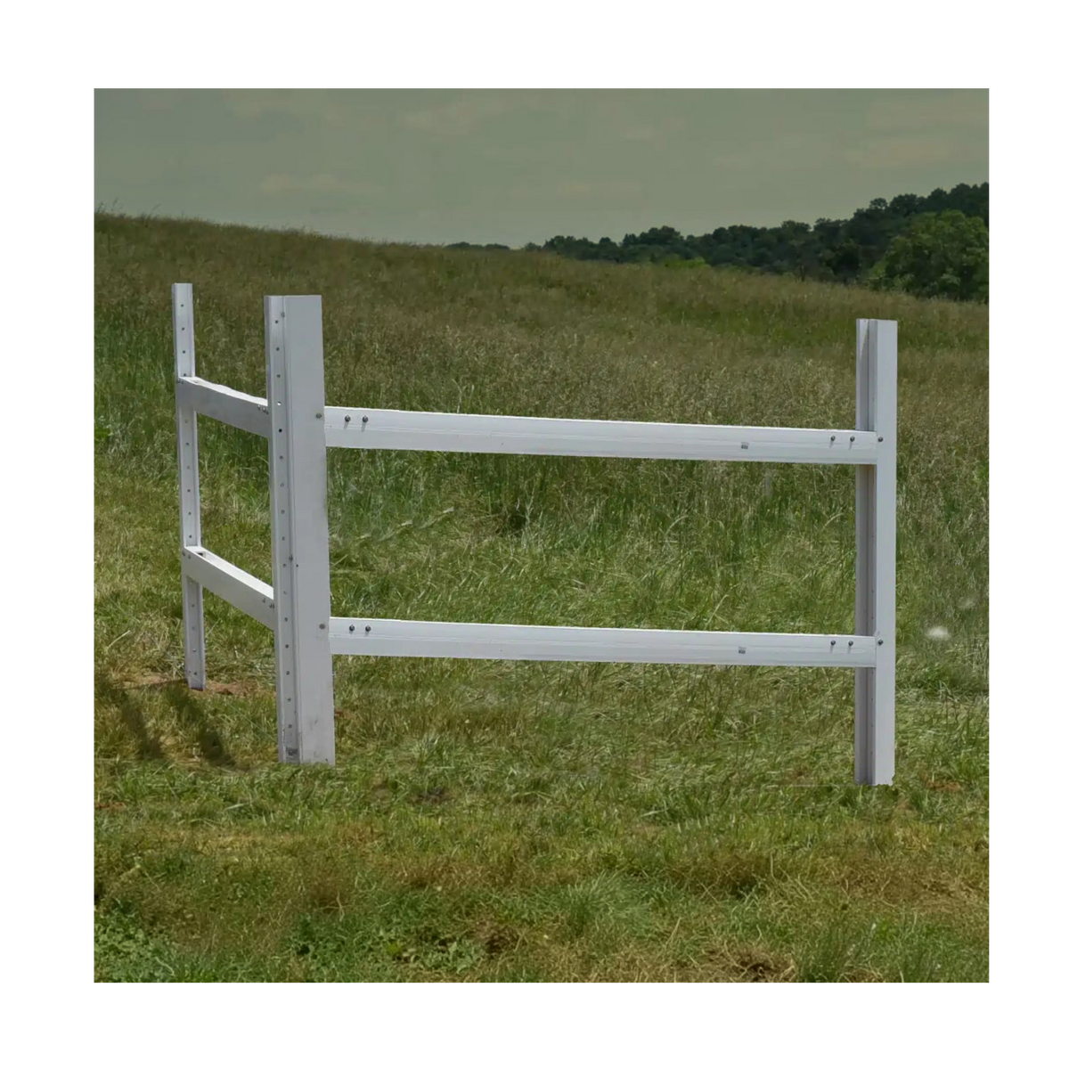 USA Grazing Systems Timeless Super H Corner white fence assembly for high-tension livestock and electric fencing
