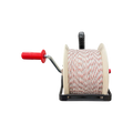 USA Grazing Systems Timeless 3:1 geared reel loaded with 1320 feet of white and red 9-strand mixed metal polybraid