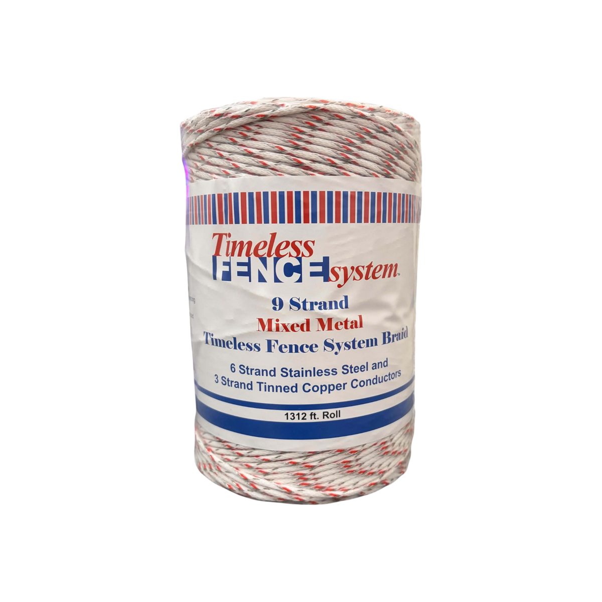 USA Grazing Systems Timeless 9-strand mixed metal polybraid electric fence wire on a 1320-foot roll