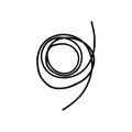 USA Grazing Systems 36-inch black replacement float cord for Jobe high-flow water valve systems.