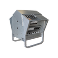 USA Grazing Systems Advantage 1200HD galvanized steel creep feeder with stainless steel components and skid frame.