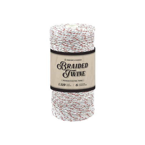USA Grazing Systems Fencer's Choice braided electric fence twine with 6 stainless steel and 3 copper conductors.