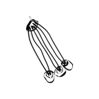 USA Grazing Systems Advantage Creep Gate Assist Kit with black elastic bands for easy one-person gate lifting.