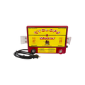 USA Grazing Systems Cyclops 20 Joule Master AC electric fence energizer in red with yellow control panel
