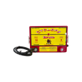 USA Grazing Systems Cyclops 8 Joule Brute electric fence energizer with red casing and clear control panel labels.