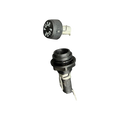 USA Grazing Systems Cyclops ground side internal fuse holder with black protective cap for electric fence energizers
