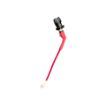 USA Grazing Systems Cyclops fence side internal fuse holder with a protective black cap and red wire connector.
