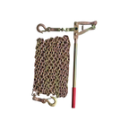 USA Grazing Systems Fencer's Choice stretcher bar puller with a 20-foot heavy-duty electroplated chain and safety hooks.