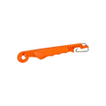 USA Grazing Systems Gallagher Dual Purpose Gate Handle in bright orange plastic with a secure metal hook connector.