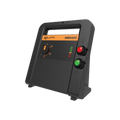 USA Grazing Systems Gallagher MBS400 multi-power electric fence energizer with control dial and status indicator lights.