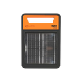 USA Grazing Systems Gallagher S60 Li solar energizer with integrated solar panel and orange handle for portable fencing