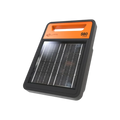 USA Grazing Systems Gallagher S80 Li solar fence energizer with integrated solar panel and orange handle