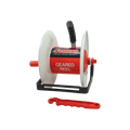 USA Grazing Systems O'Brien 3:1 geared electric fencing reel with white spool, red drum, and red gate handle.