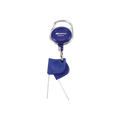 USA Grazing Systems Gripple release keys in blue with a retractable metal keyring attachment