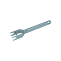 USA Grazing Systems heavy-duty zinc-plated steel inline strainer handle for agricultural fence wire tensioning.