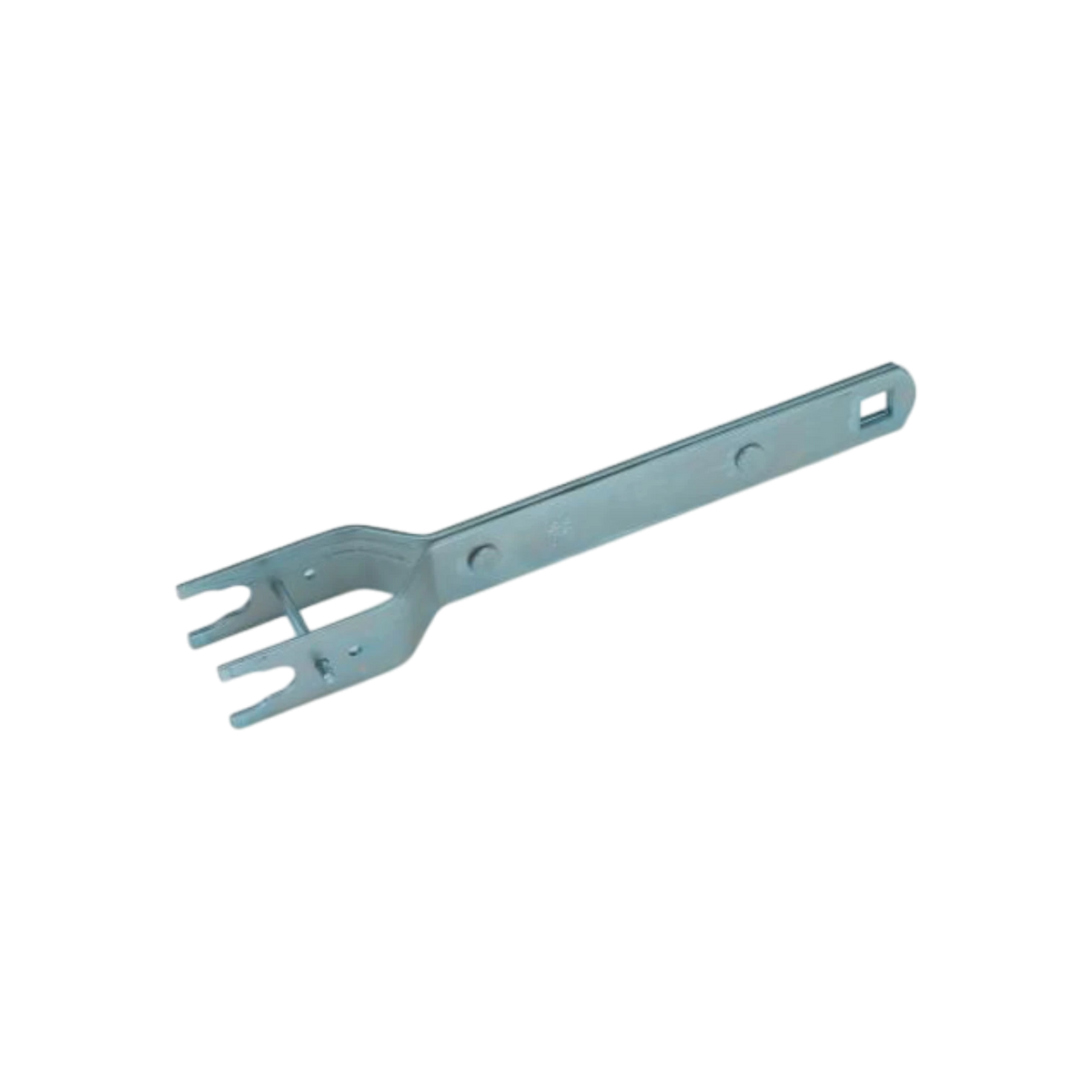 USA Grazing Systems heavy-duty zinc-plated steel inline strainer handle for agricultural fence wire tensioning.