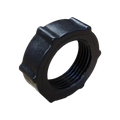 USA Grazing Systems Jobe black replacement nut for livestock watering valves and plumbing systems.