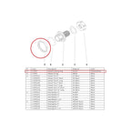 USA Grazing Systems Jobe Detach Locking Ring highlighted in a technical parts diagram for valve assembly maintenance.