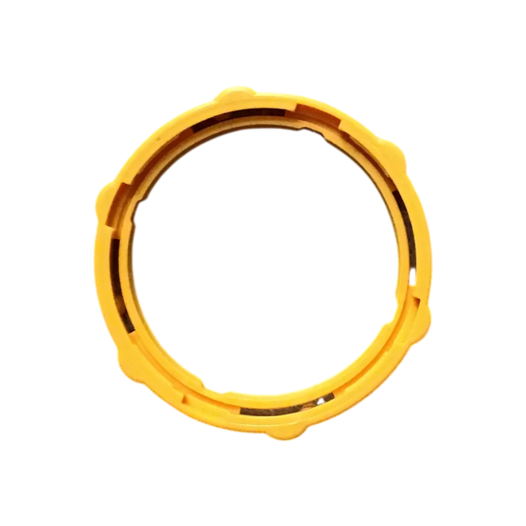 USA Grazing Systems Jobe Detach Locking Ring in bright yellow for secure valve assembly retention