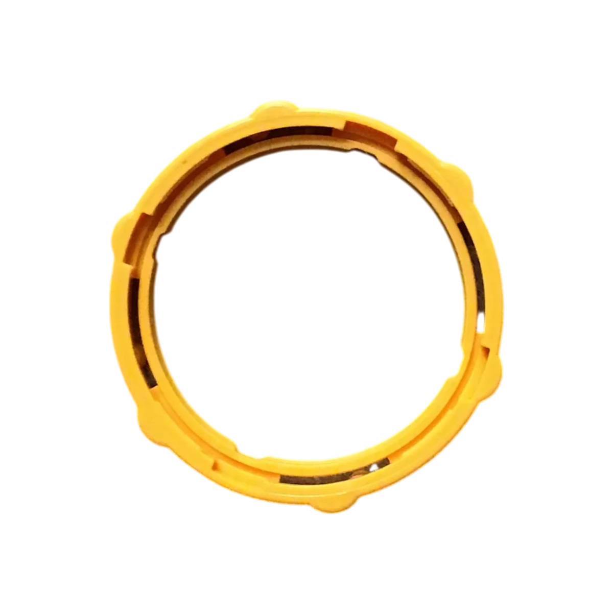 USA Grazing Systems Jobe Detach Locking Ring in bright yellow for secure valve assembly retention