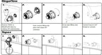 USA Grazing Systems Jobe Detach Seal Connector CNV20 installation guide showing step-by-step valve assembly diagrams