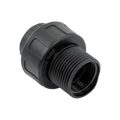 USA Grazing Systems Jobe black plastic quick coupler fitting for 3/4 inch GHT to 3/4 or 1 inch NPT connections.