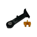 USA Grazing Systems Jobe Rojo arm assembly replacement part with black plastic arm and yellow locking tab component