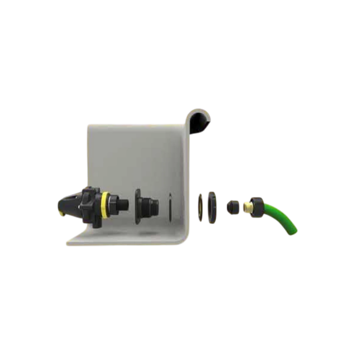 USA Grazing Systems Jobe tank mount adapter with 3/4 inch FNPT to FGHT fittings for livestock watering systems