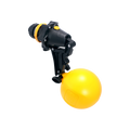 USA Grazing Systems Jobe Topaz high-flow automatic float valve for livestock water tanks with yellow float and black body