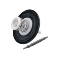 USA Grazing Systems Jobe service kit featuring a black rubber diaphragm, white plastic components, spring, and tool.