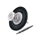 USA Grazing Systems Jobe service kit featuring a black rubber diaphragm, white plastic components, spring, and tool.