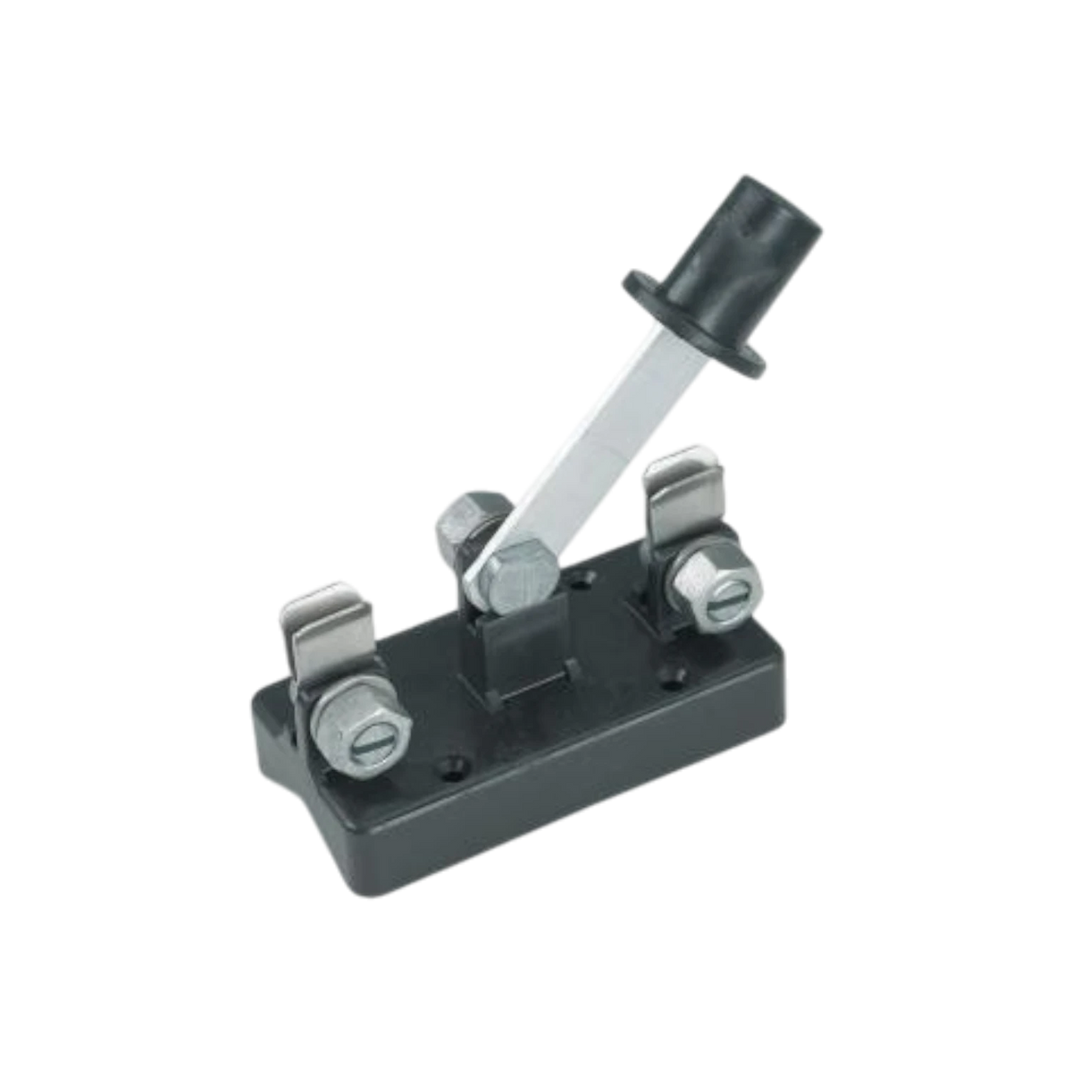 USA Grazing Systems single throw knife switch with a black base and metal blade for electric fence circuit control.