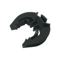 USA Grazing Systems LOCKJAWZ HD 360 black plastic T-post electric fence insulator for versatile wire positioning.