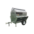 USA Grazing Systems Advantage M8000HD heavy-duty galvanized steel livestock feeder with wheels and skid frame.