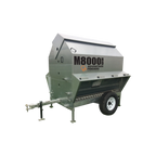 USA Grazing Systems Advantage M8000HD heavy-duty galvanized steel livestock feeder with wheels and skid frame.