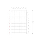 USA Grazing Systems electric poultry netting diagram showing 48-inch height and 3.5-inch mesh spacing specifications.