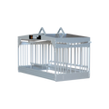 USA Grazing Systems Advantage Sliding Gate Hay Feeder, a heavy-duty galvanized steel round bale livestock feeder.