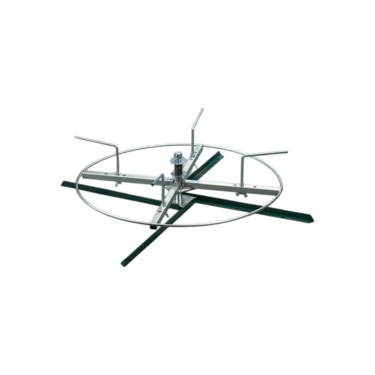 USA Grazing Systems professional spinning jenny wire dispensing stand with adjustable brake and angle iron base.