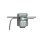USA Grazing Systems split bolt connector for electric fence wiring, featuring die-cast zinc and galvanized steel.