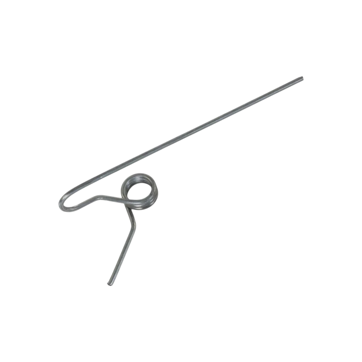 USA Grazing Systems stainless steel spring clip for electric fence rod posts, designed for secure wire retention.